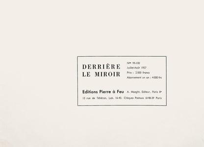 Marc Chagall, Composition (Cramer 33; Mourlot 176), Derrire Le Miroir, Lithograph