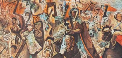 Salvador Dal, La Batalla De Tetun, Xxe Sicle, Lithograph