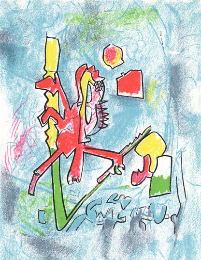 Roberto Matta, Composition, Xxe Sicle, Lithograph