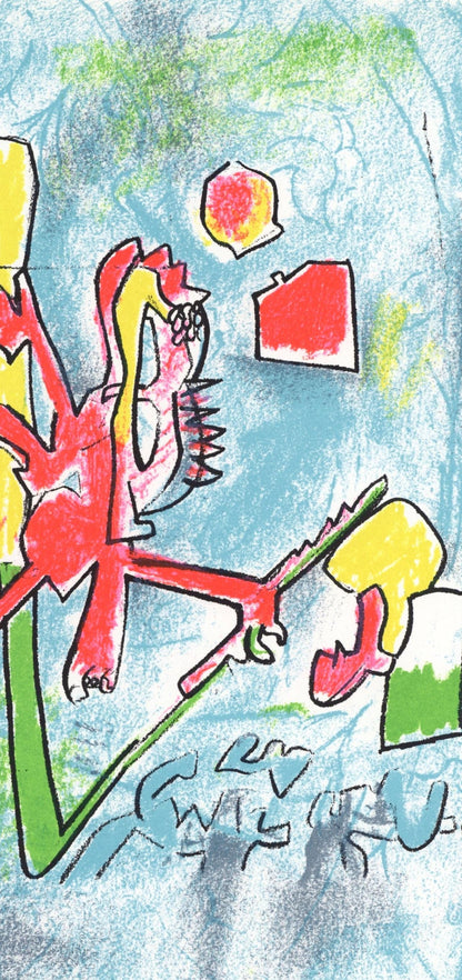 Roberto Matta, Composition, Xxe Sicle, Lithograph