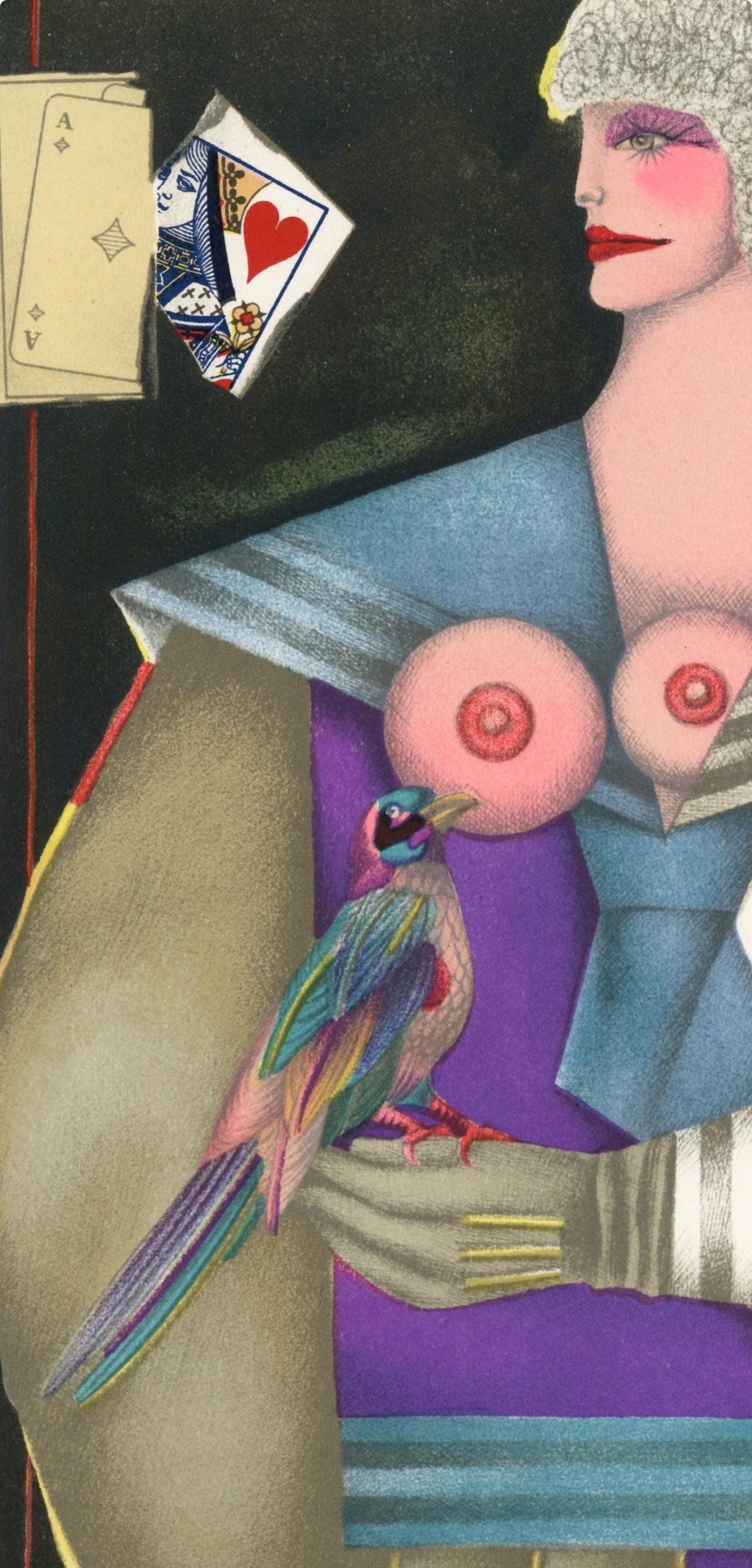 Richard Lindner, Composition, Xxe Sicle, Lithograph