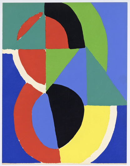 Sonia Delaunay, Composition, Xxe Sicle, Lithograph