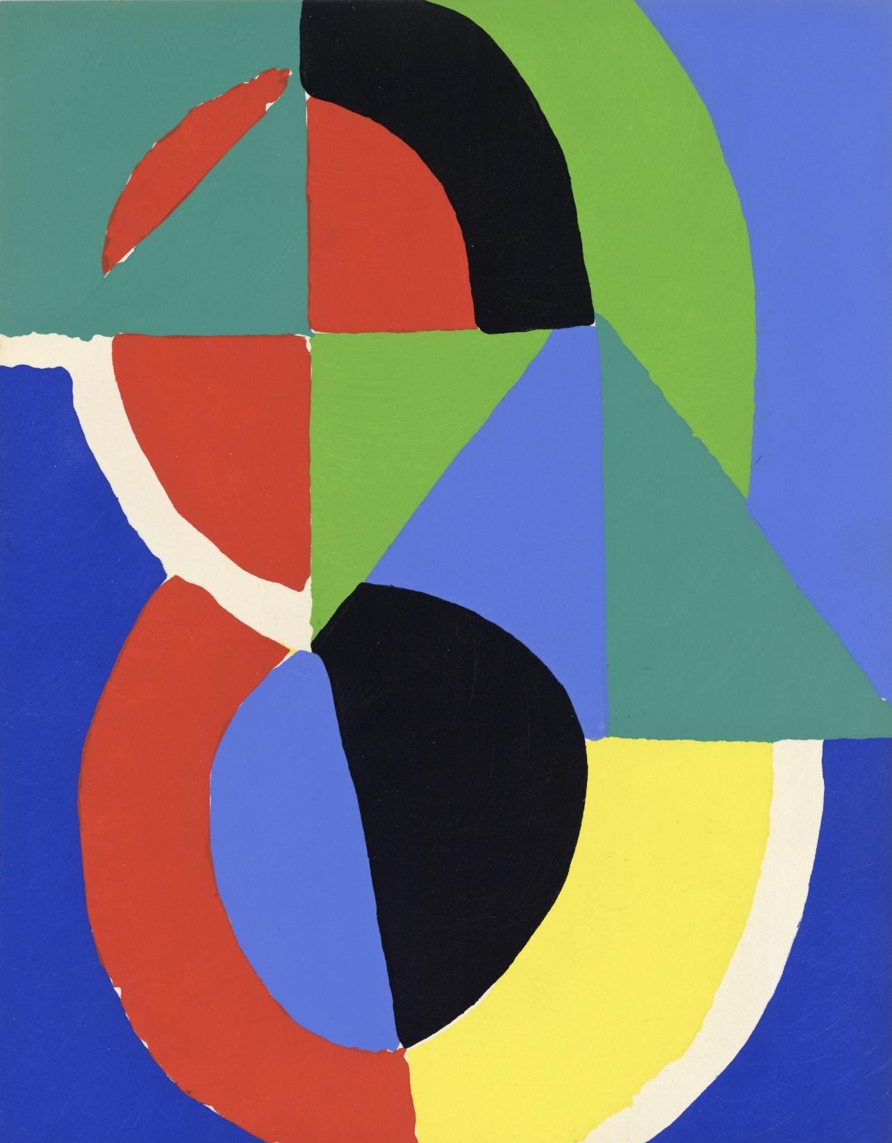 Sonia Delaunay, Composition, Xxe Sicle, Lithograph
