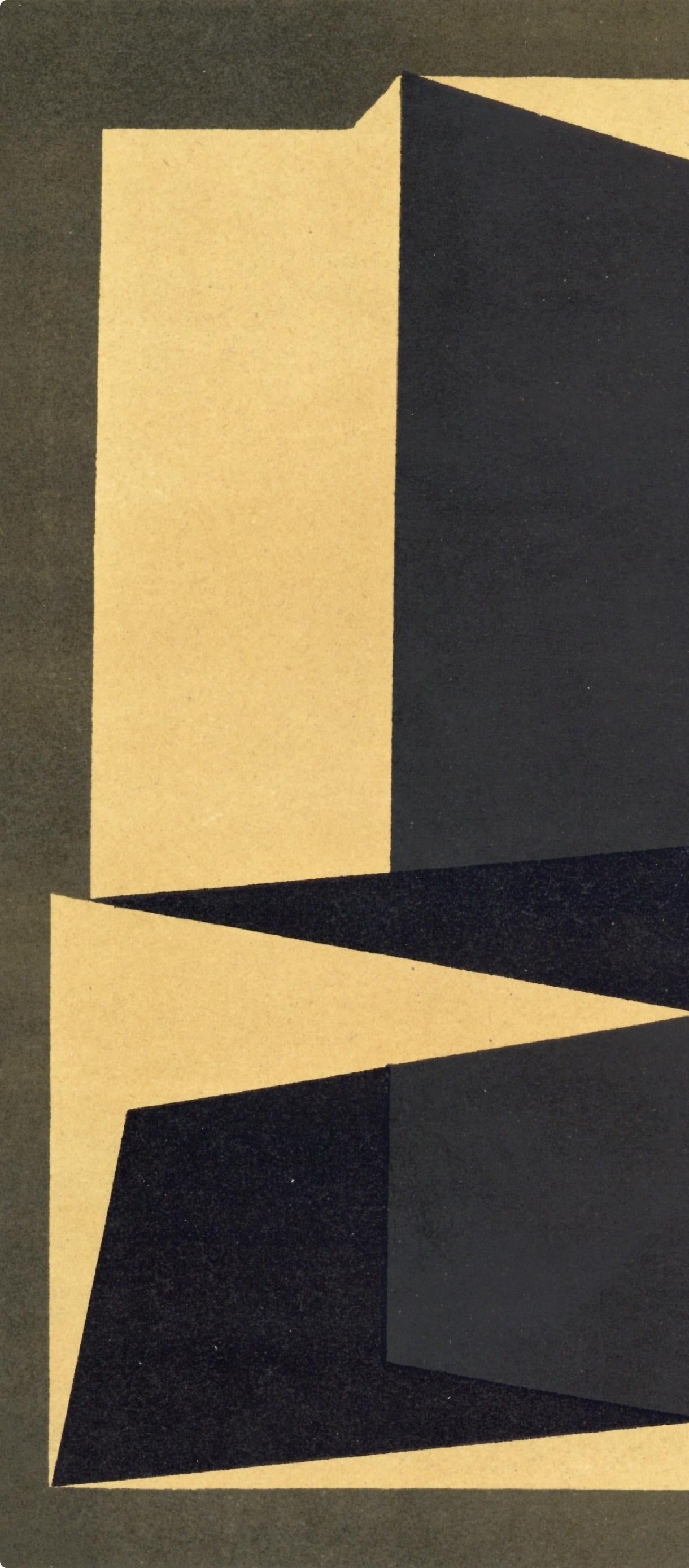 Victor Vasarely, Composition, Xxe Sicle, Lithograph