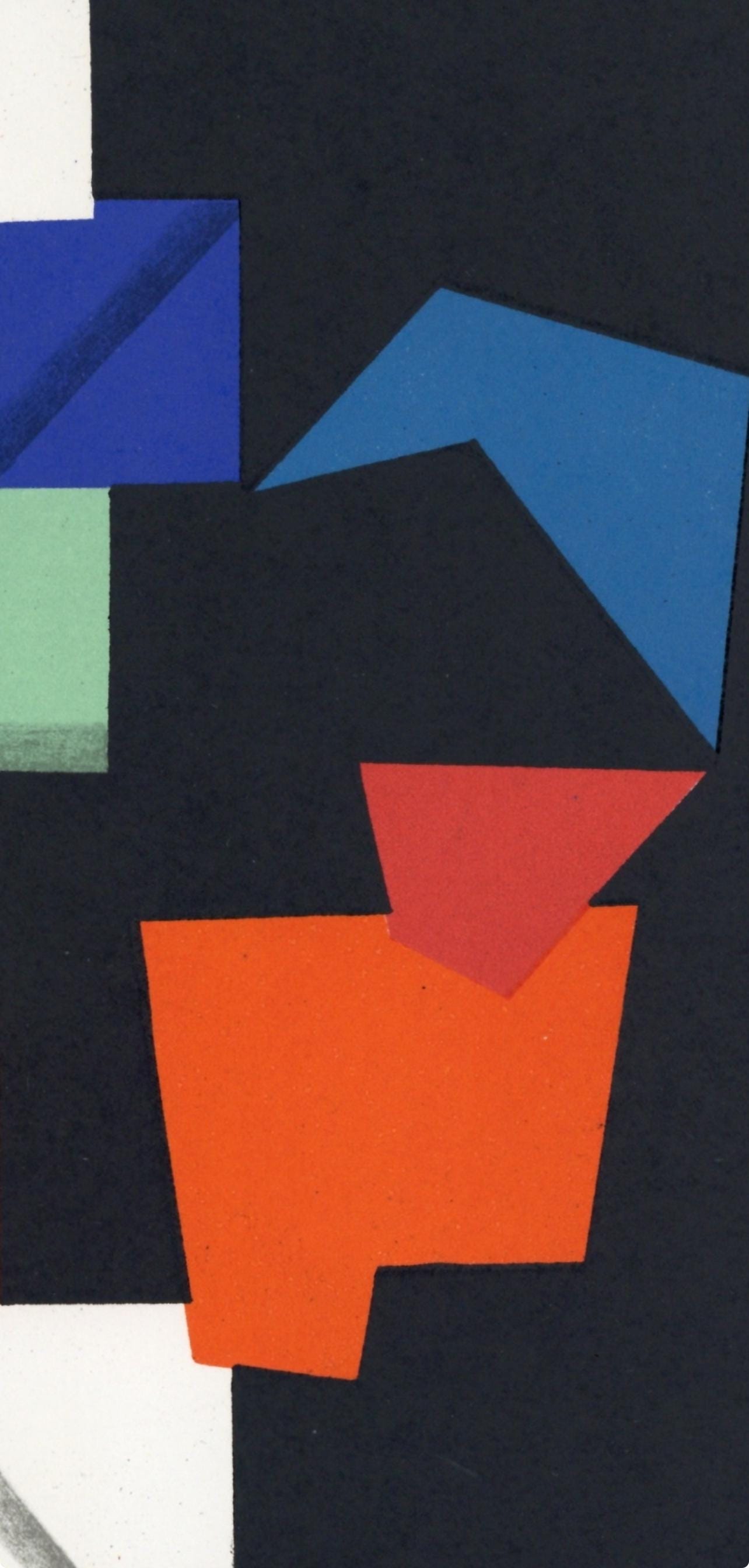 Yaacov Agam, Composition, Xxe Sicle, Lithograph