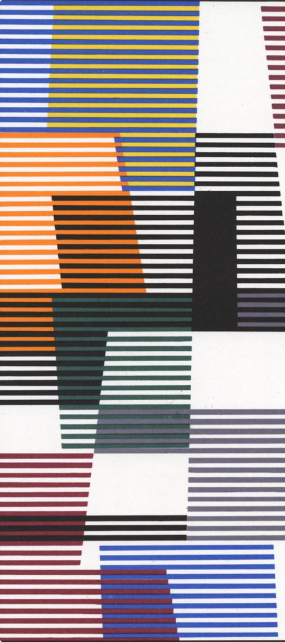 Yaacov Agam, Composition, Xxe Sicle, Lithograph
