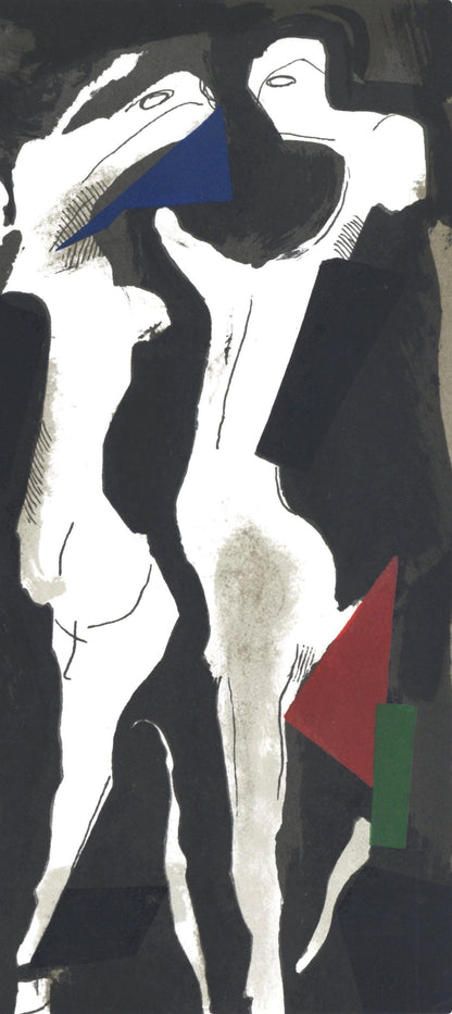 Marino Marini, Composition (Guastalla/Schulz-Hoffman, L-R), Xxe Sicle, Lithograph