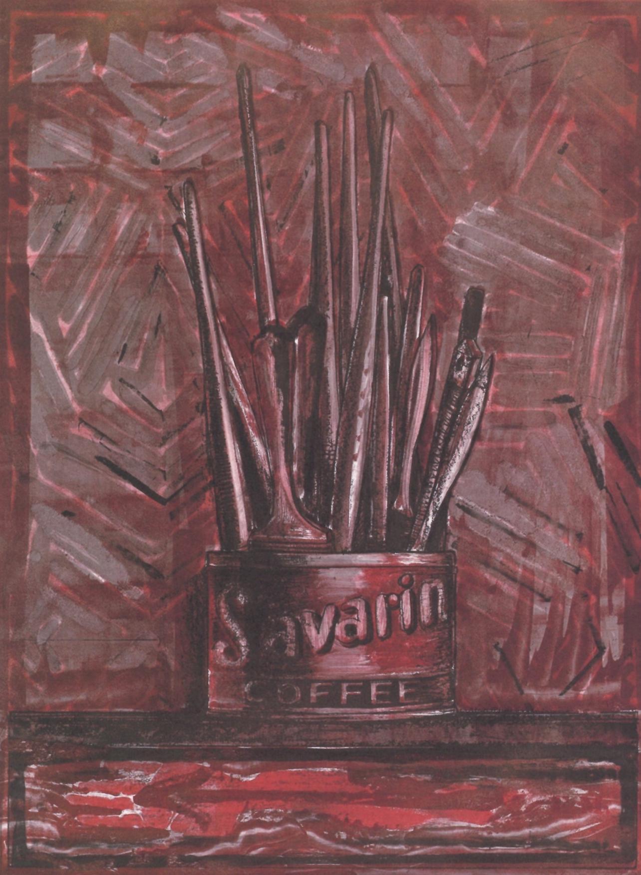 Jasper Johns, Composition, Jasper Johns, 17 Monotypes, Hliogravure
