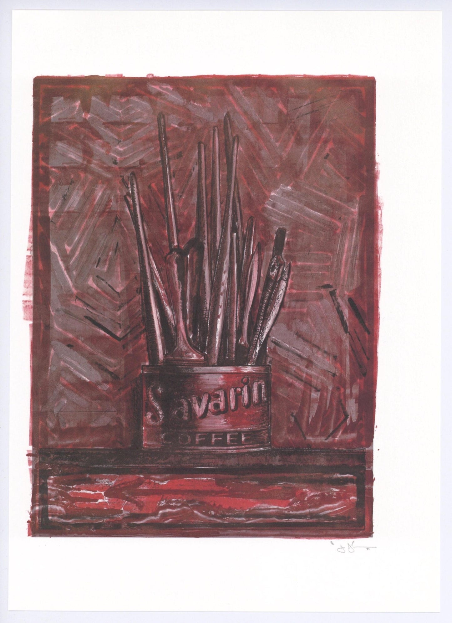 Jasper Johns, Composition, Jasper Johns, 17 Monotypes, Hliogravure