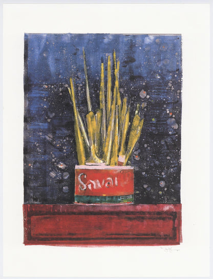 Jasper Johns, Composition, Jasper Johns, 17 Monotypes, Hliogravure