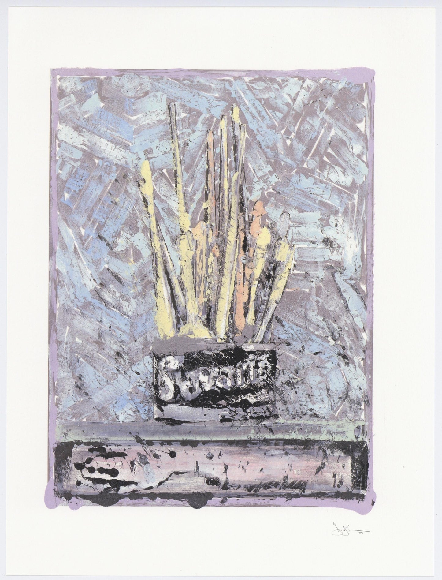 Jasper Johns, Composition, Jasper Johns, 17 Monotypes, Hliogravure