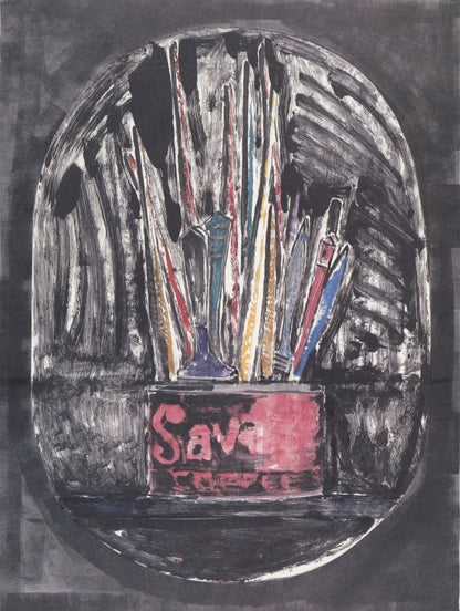 Jasper Johns, Composition, Jasper Johns, 17 Monotypes, Hliogravure