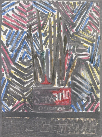 Jasper Johns, Composition, Jasper Johns, 17 Monotypes, Hliogravure