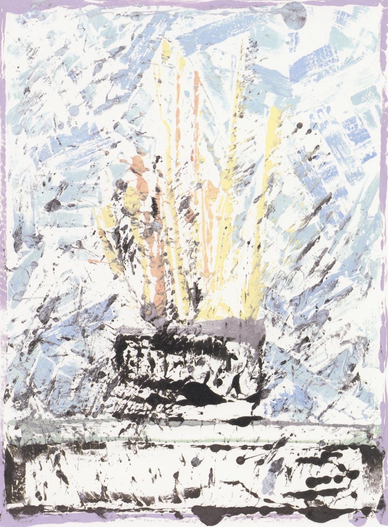 Jasper Johns, Composition, Jasper Johns, 17 Monotypes, Hliogravure