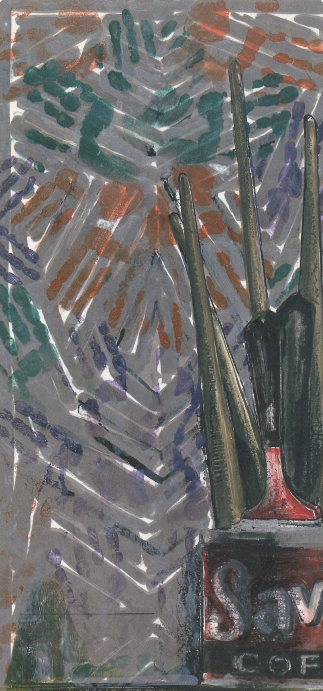 Jasper Johns, Composition, Jasper Johns, 17 Monotypes, Hliogravure