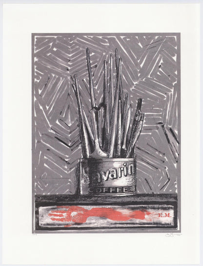Jasper Johns, Composition, Jasper Johns, 17 Monotypes, Hliogravure