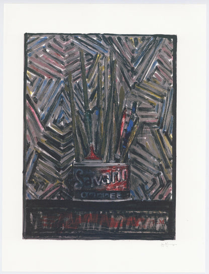 Jasper Johns, Composition, Jasper Johns, 17 Monotypes, Hliogravure