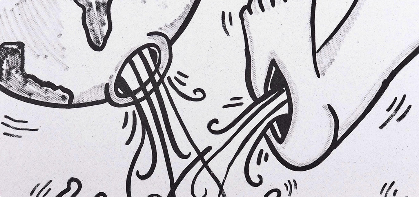 Keith Haring, Composition, Against All Odds, Lithograph