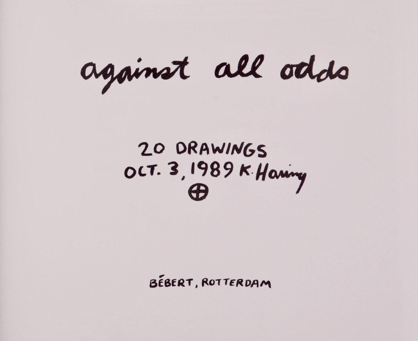 Keith Haring, Composition, Against All Odds, Lithograph