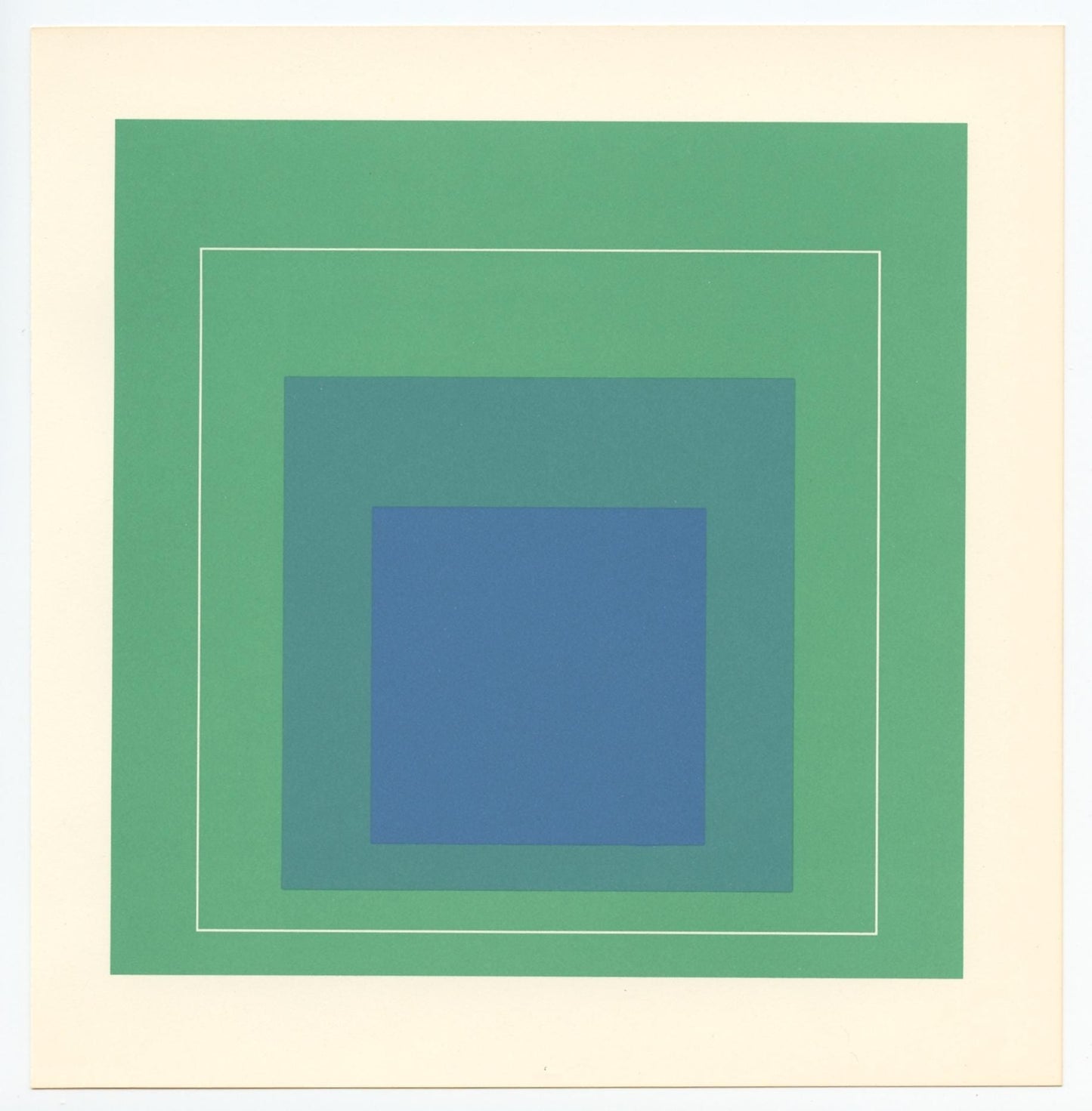 Josef Albers, Homage To The Square, Josef Albers: White Line Squares, Lithograph