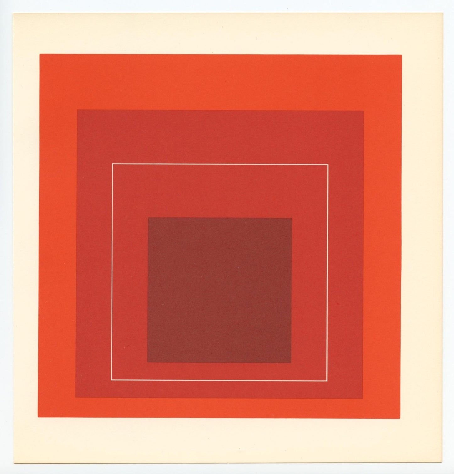 Josef Albers, Homage To The Square, Josef Albers: White Line Squares, Lithograph
