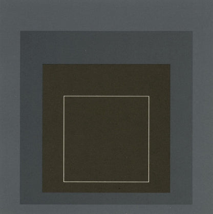 Josef Albers, Homage To The Square, Josef Albers: White Line Squares, Lithograph