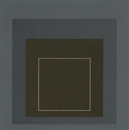 Josef Albers, Homage To The Square, Josef Albers: White Line Squares, Lithograph