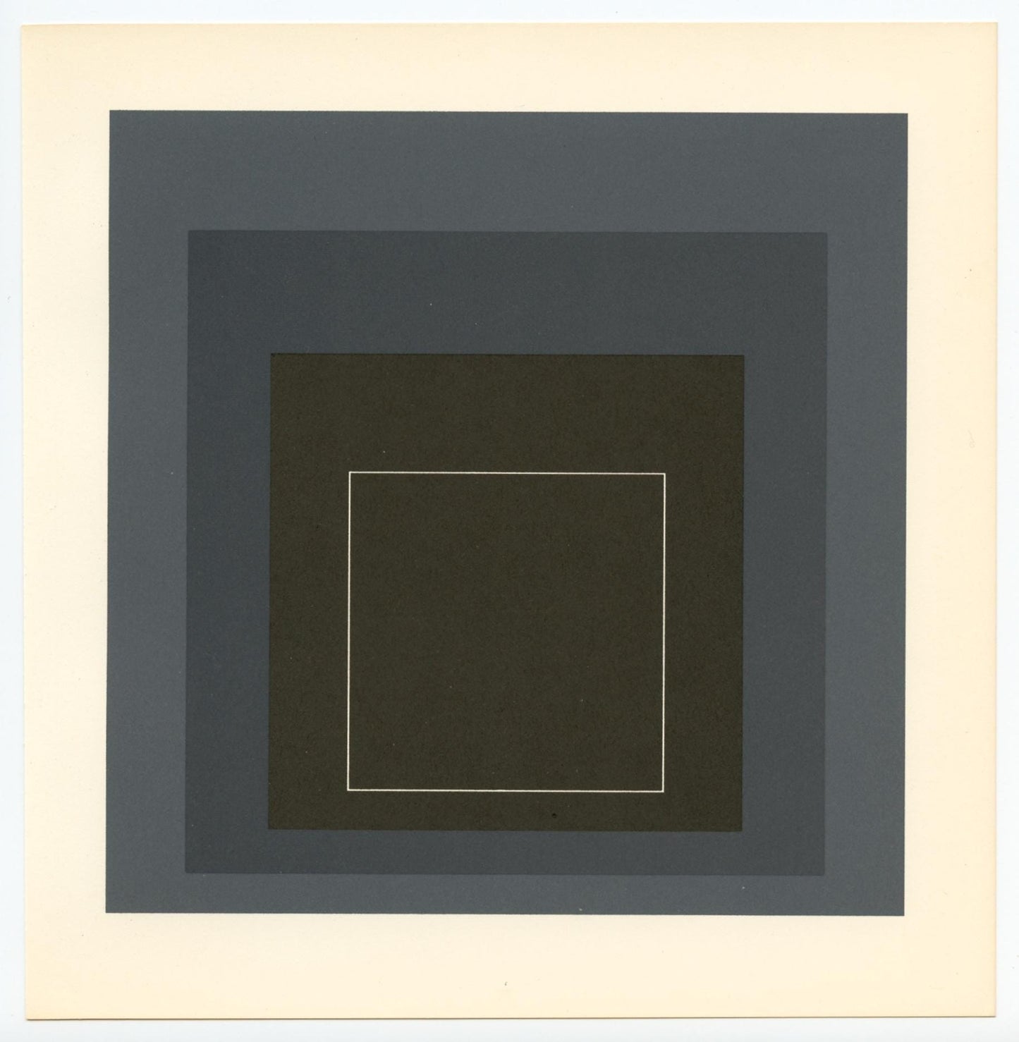 Josef Albers, Homage To The Square, Josef Albers: White Line Squares, Lithograph