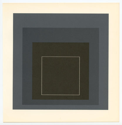 Josef Albers, Homage To The Square, Josef Albers: White Line Squares, Lithograph