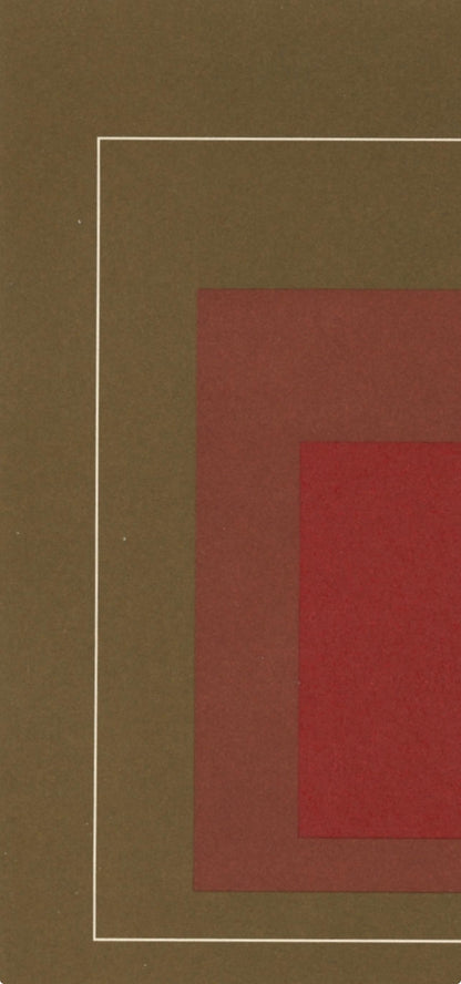 Josef Albers, Homage To The Square, Josef Albers: White Line Squares, Lithograph