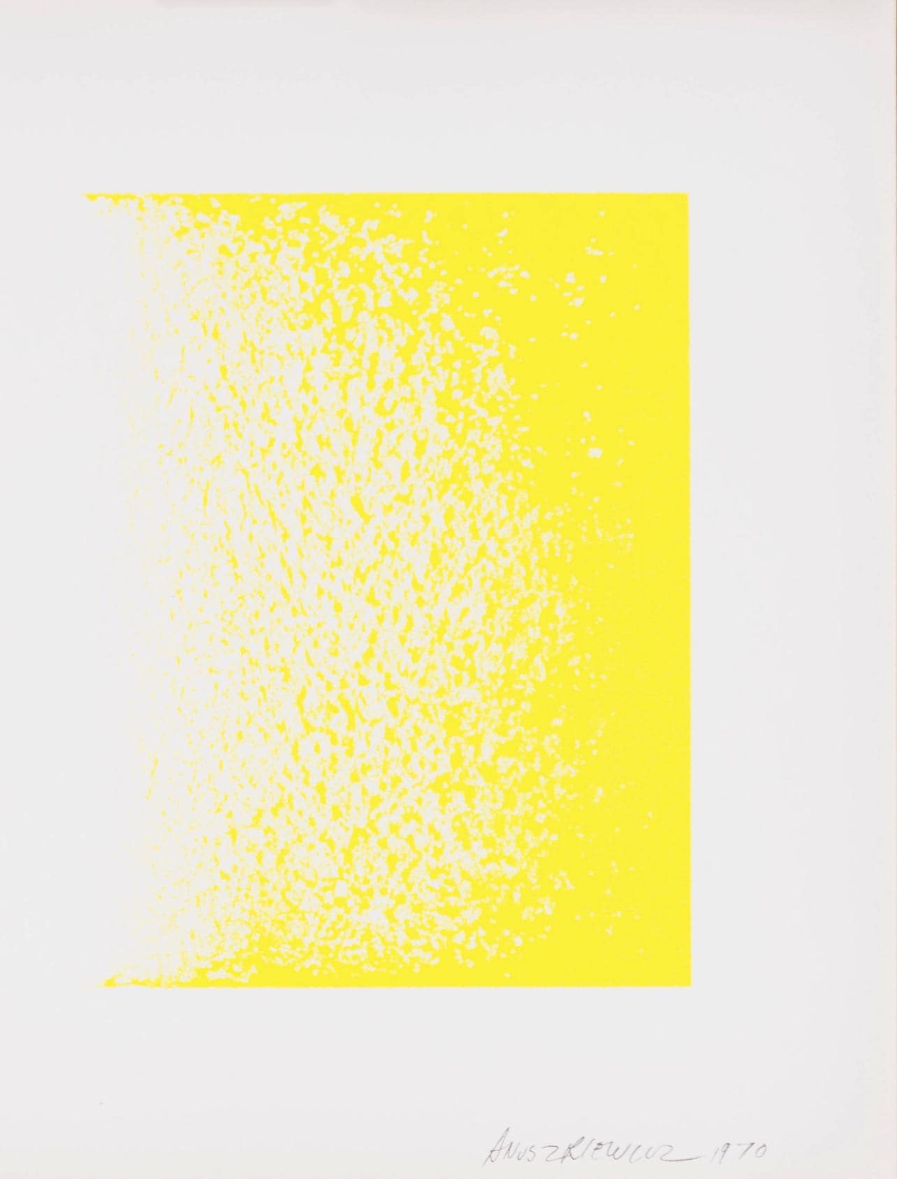 Richard Anuszkiewicz, Yellow Reversed, Art In America, Lithograph