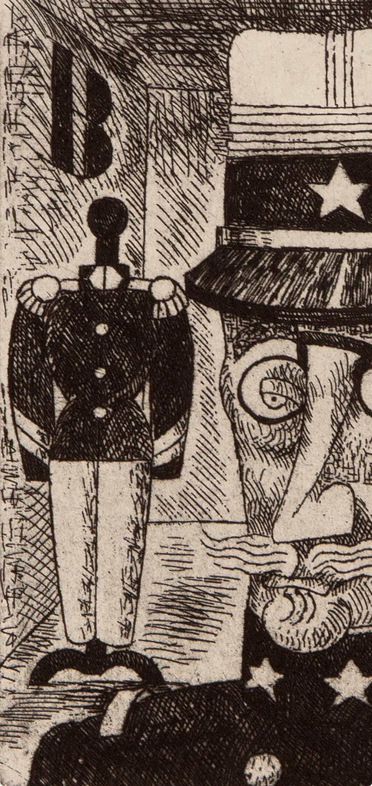 Marcel Gromaire, Composition, Vers Un Monde Volage, Etching
