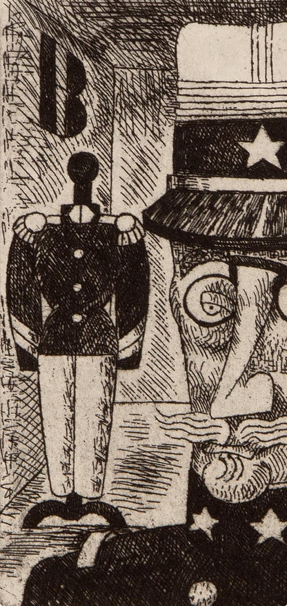 Marcel Gromaire, Composition, Vers Un Monde Volage, Etching
