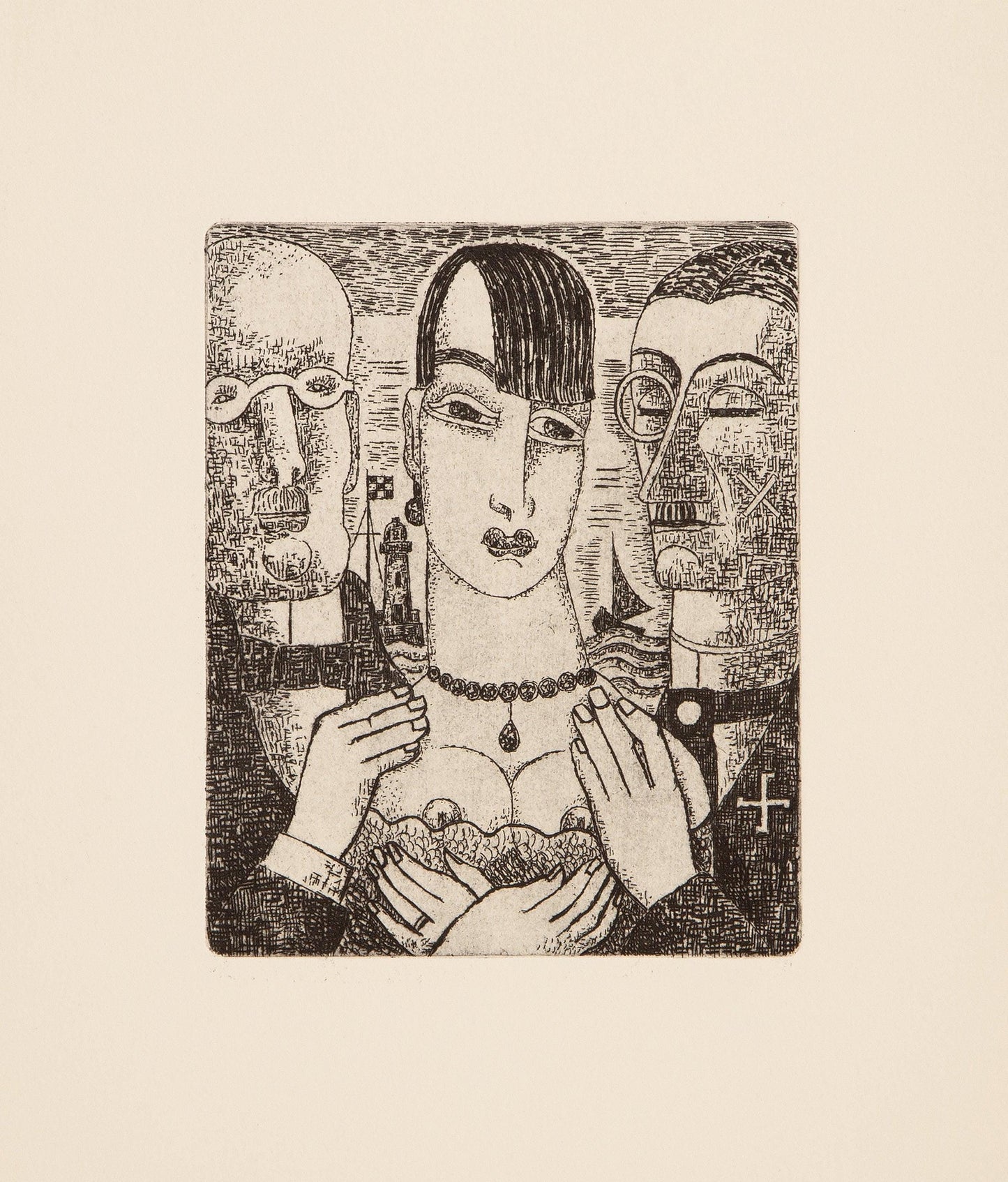 Marcel Gromaire, Composition, Vers Un Monde Volage, Etching