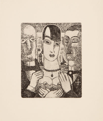 Marcel Gromaire, Composition, Vers Un Monde Volage, Etching