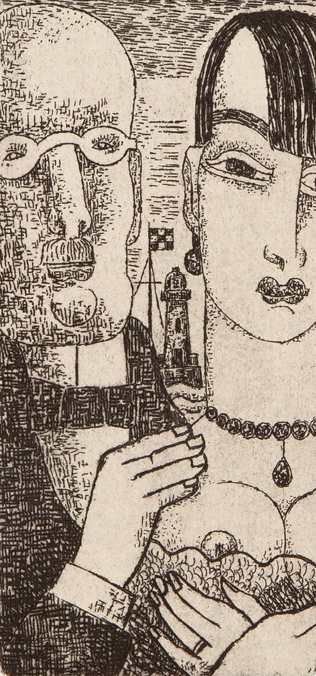 Marcel Gromaire, Composition, Vers Un Monde Volage, Etching