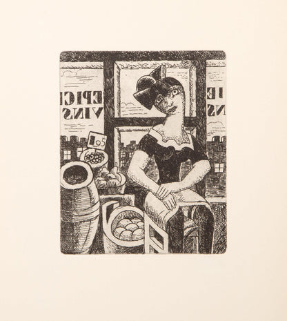 Marcel Gromaire, Composition, Vers Un Monde Volage, Etching