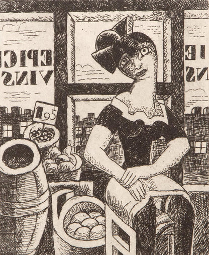 Marcel Gromaire, Composition, Vers Un Monde Volage, Etching