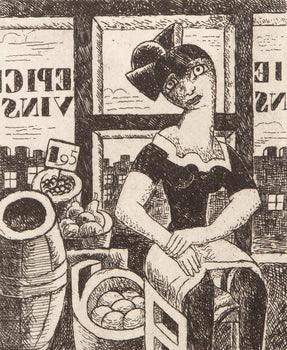 Marcel Gromaire, Composition, Vers Un Monde Volage, Etching