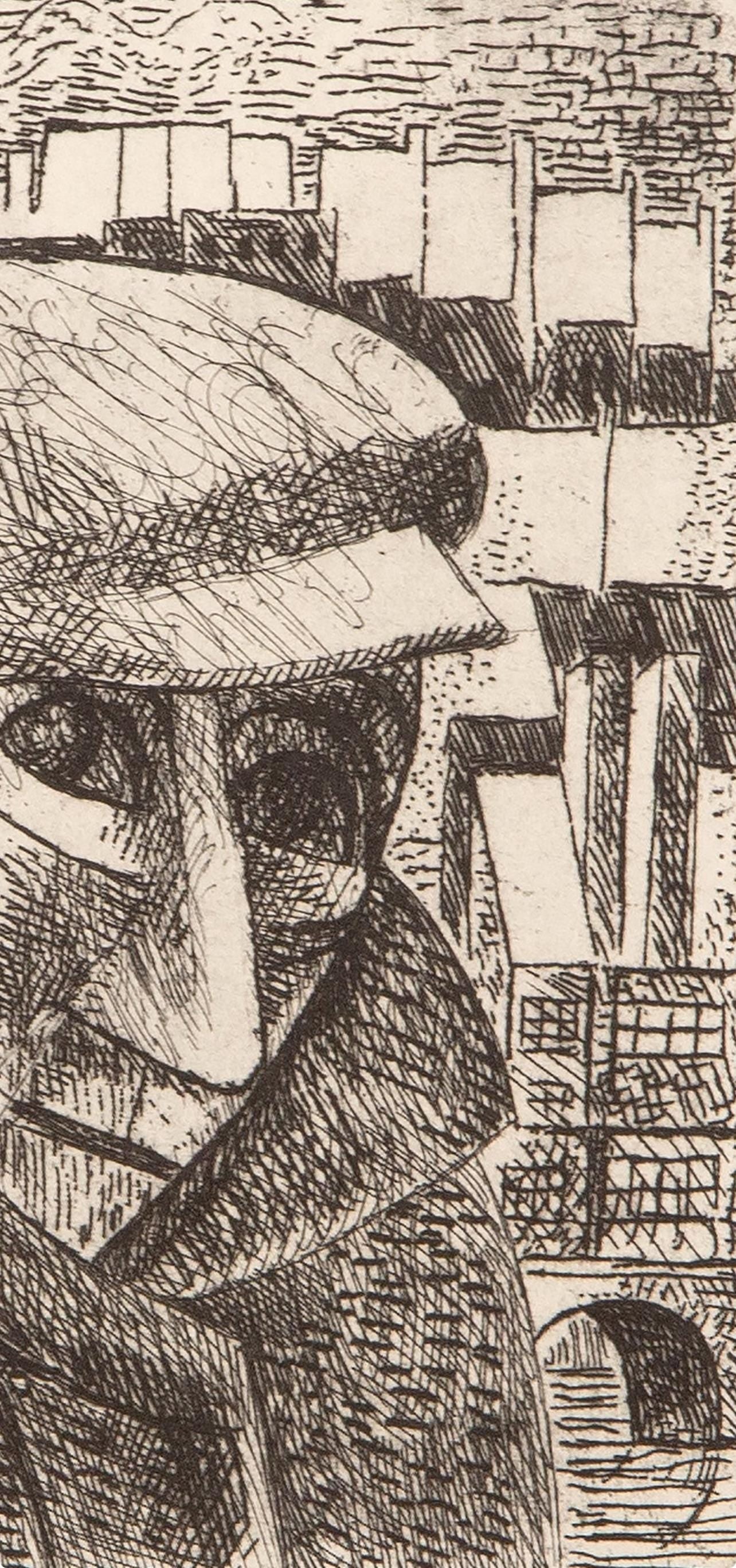 Marcel Gromaire, Composition, Vers Un Monde Volage, Etching