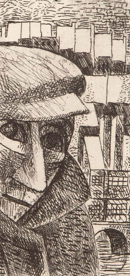 Marcel Gromaire, Composition, Vers Un Monde Volage, Etching