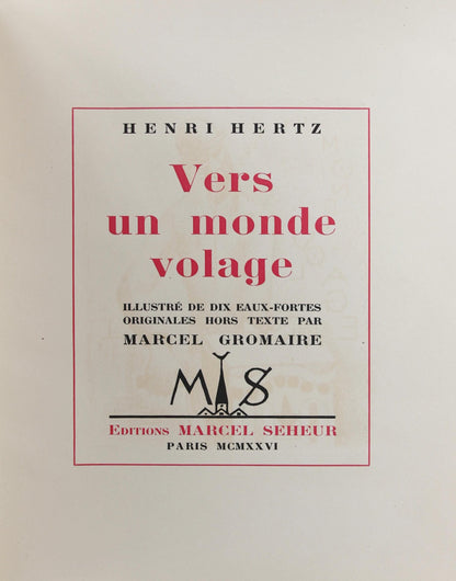 Marcel Gromaire, Composition, Vers Un Monde Volage, Etching