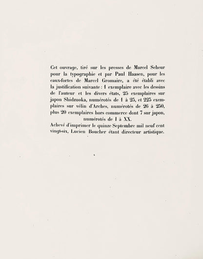 Marcel Gromaire, Composition, Vers Un Monde Volage, Etching