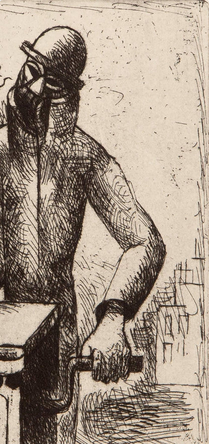 Marcel Gromaire, Composition, Vers Un Monde Volage, Etching