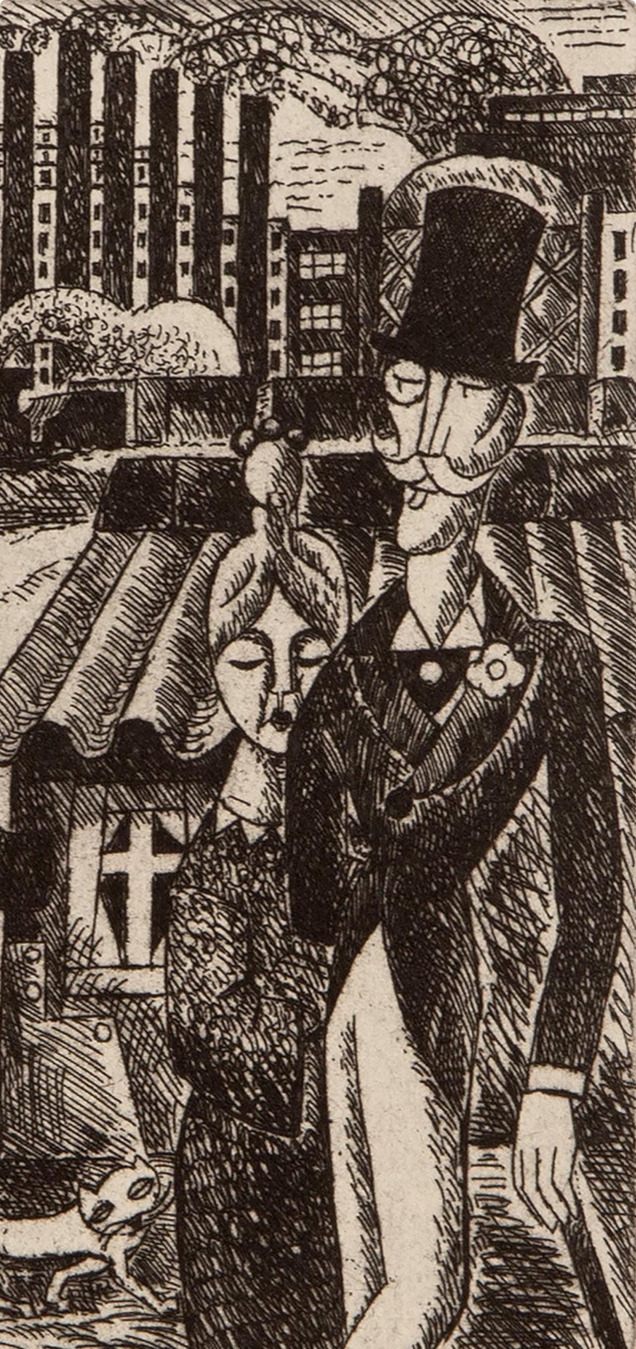 Marcel Gromaire, Composition, Vers Un Monde Volage, Etching