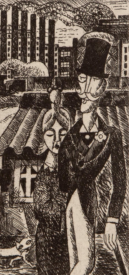 Marcel Gromaire, Composition, Vers Un Monde Volage, Etching