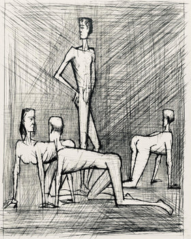 Bernard Buffet, Composition (Reinz 208-222), Voyages Fantastiques, Etching