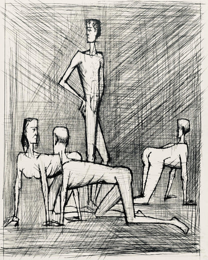 Bernard Buffet, Composition (Reinz 208-222), Voyages Fantastiques, Etching