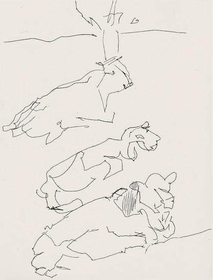 Jacques Villon, Composition (Ginestet/Pouillon 42-64), Hsiode, Les Travaux Et Les Jours, Etching