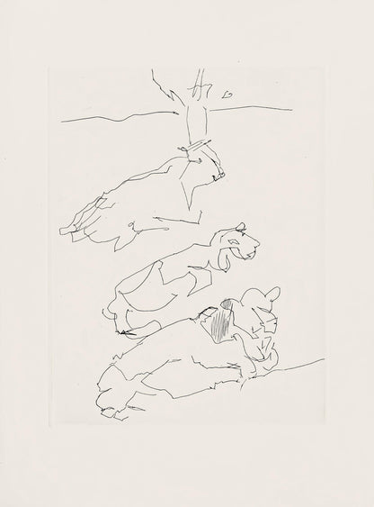 Jacques Villon, Composition (Ginestet/Pouillon 42-64), Hsiode, Les Travaux Et Les Jours, Etching